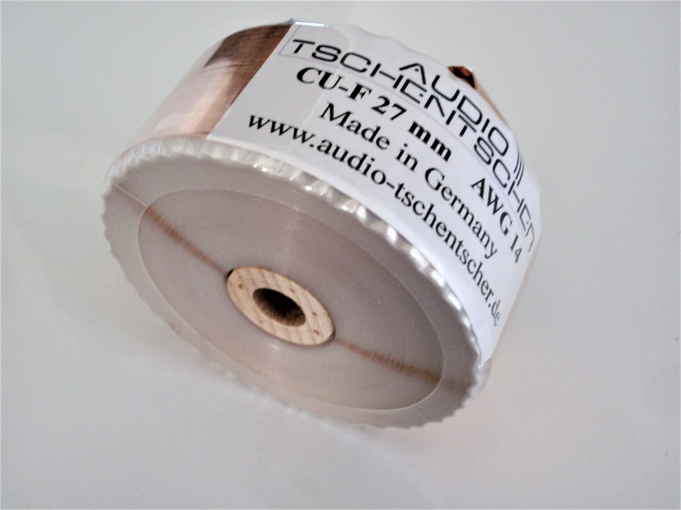 1 Audio Tschentscher 2,00 mH Papier Wachs Folienspule AWG 16 0,545 Ohm 