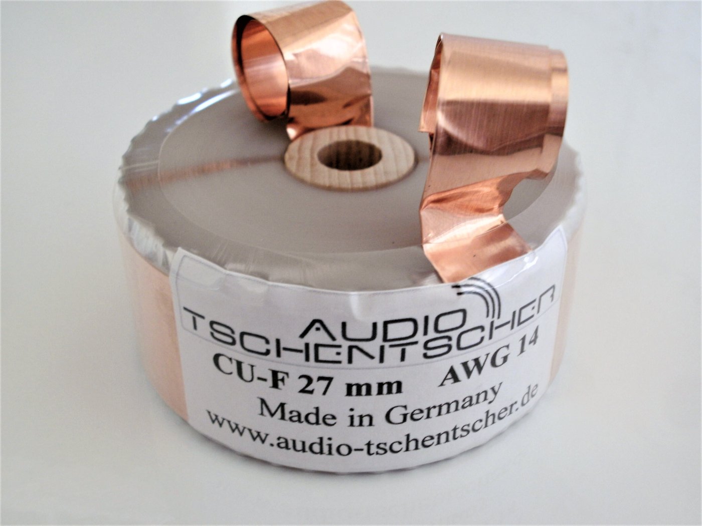 1 Audio Tschentscher 0,11 mH Papier Wachs Folienspule AWG 16 0,098 Ohm 